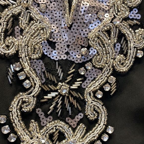 EYE OF THE NEEDLE - Black Dress with Sequins - Picture 3 of 6
